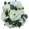 Decostar™ Large Flower Candle Rings 9" - 12 Pieces - Ivory