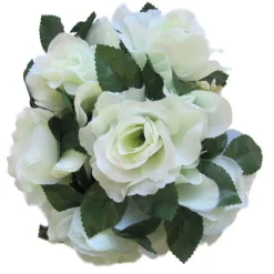 Decostar™ Large Flower Candle Rings 9" - 12 Pieces - Ivory