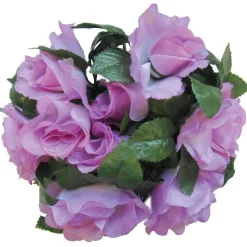 Decostar™ Large Flower Candle Rings 9" - 12 Pieces - Lavender