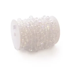 Decostar™ Large Gemstone Iridescent Crystal Bead Strand - 66ft. Roll
