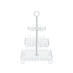 Decostar™ 3 Layer Square Cupcake Stand - White