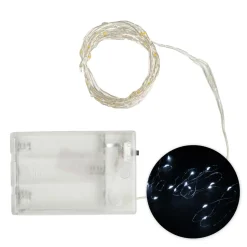 Decostar™ 20 LED Fairy String Light With Timer - White