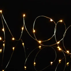 Decostar™ LED Fairy Wire Lights Waterproof - 91" Long - 24 Strands - Warm White