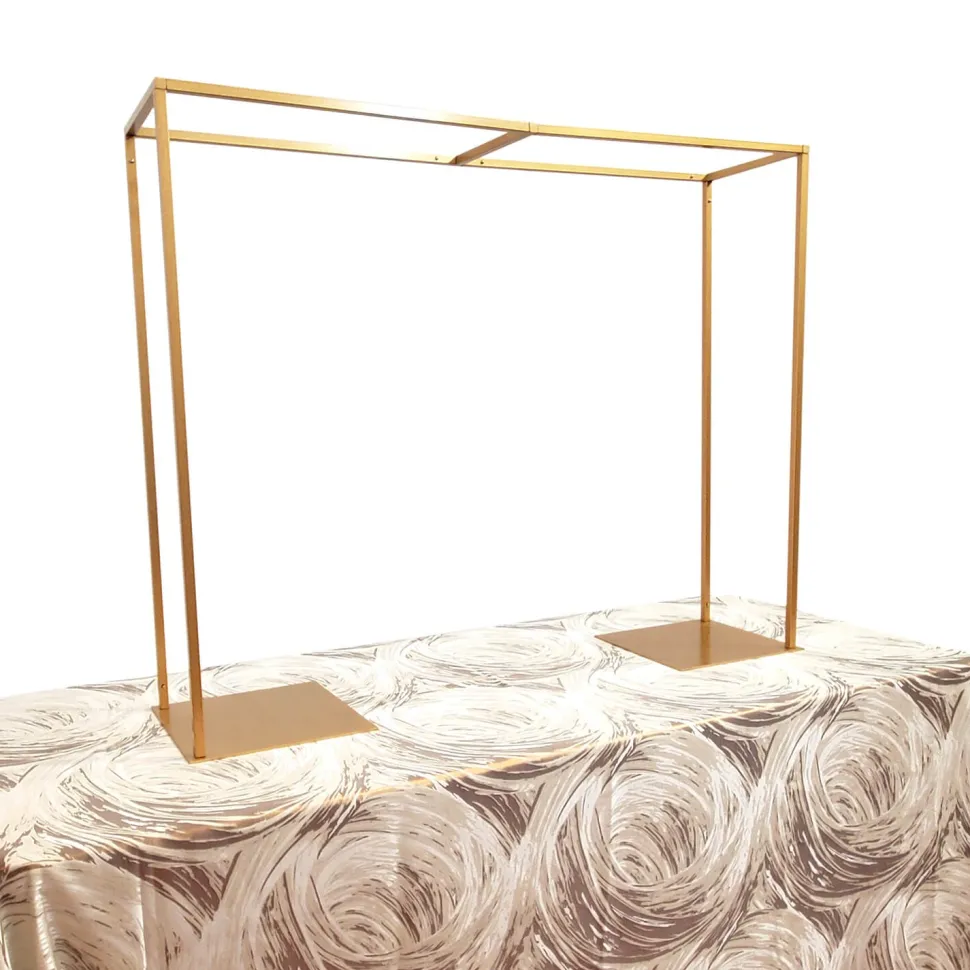 DecoStar™ Long Metal Collapsing Frame for Limitless Decor Options - Soft Matte Gold