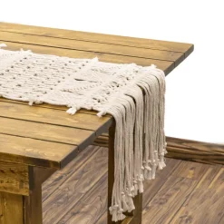 Decostar™ Macrame Table Runner 14" x 108"