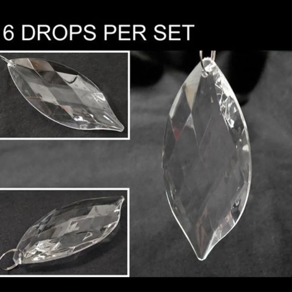DecoStar™ Marquis Acrylic Bead / Drop (Case of 6)