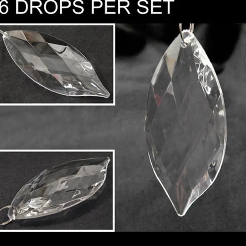 DecoStar™ Marquis Acrylic Bead / Drop (Case of 6)