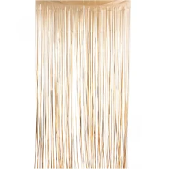 Decostar™ Matte Foil Fringe Curtain 96" - Gold