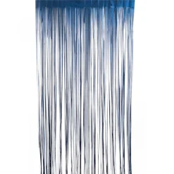 Decostar™ Matte Foil Fringe Curtain 96" - Navy