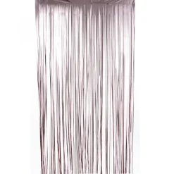 Decostar™ Matte Foil Fringe Curtain 96" - Blush