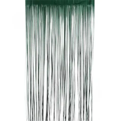 Decostar™ Matte Foil Fringe Curtain 96" - Dark Green