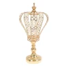 Decostar™ Metal and Crystal Crown Centerpiece Riser 15½" - Gold
