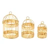 Decostar™ Metal Bird Cage - Sets of 3 - Gold