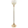 Decostar™ Metal Bowl Candle Holder With Crystal 28" - Gold