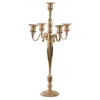 Decostar™ Metal Candelabra Five Arm 32"- Gold