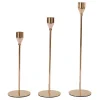 Decostar™ Metal Candle Holder Stand 3pc Set - Gold