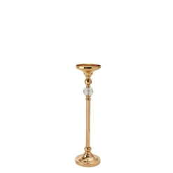 Decostar™ 23¼ Metal Centerpiece Stand with Crystal Accent - Gold