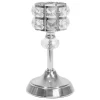 Decostar™ Metal Crystal Embellished Candle Holder 7¾" - Silver