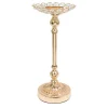 Decostar™ Metal Crystal Flower Shaped Candle Holder 12½" - Gold