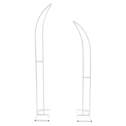 Decostar™ Metal Curved Arch Backdrop Stand 2pc/set - Silver