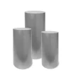 Decostar™ Metal Cylinder Pedestals Display 3pc/set - Silver