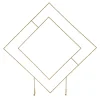 Decostar™ Metal Floor Geometric Frame 78" - Gold