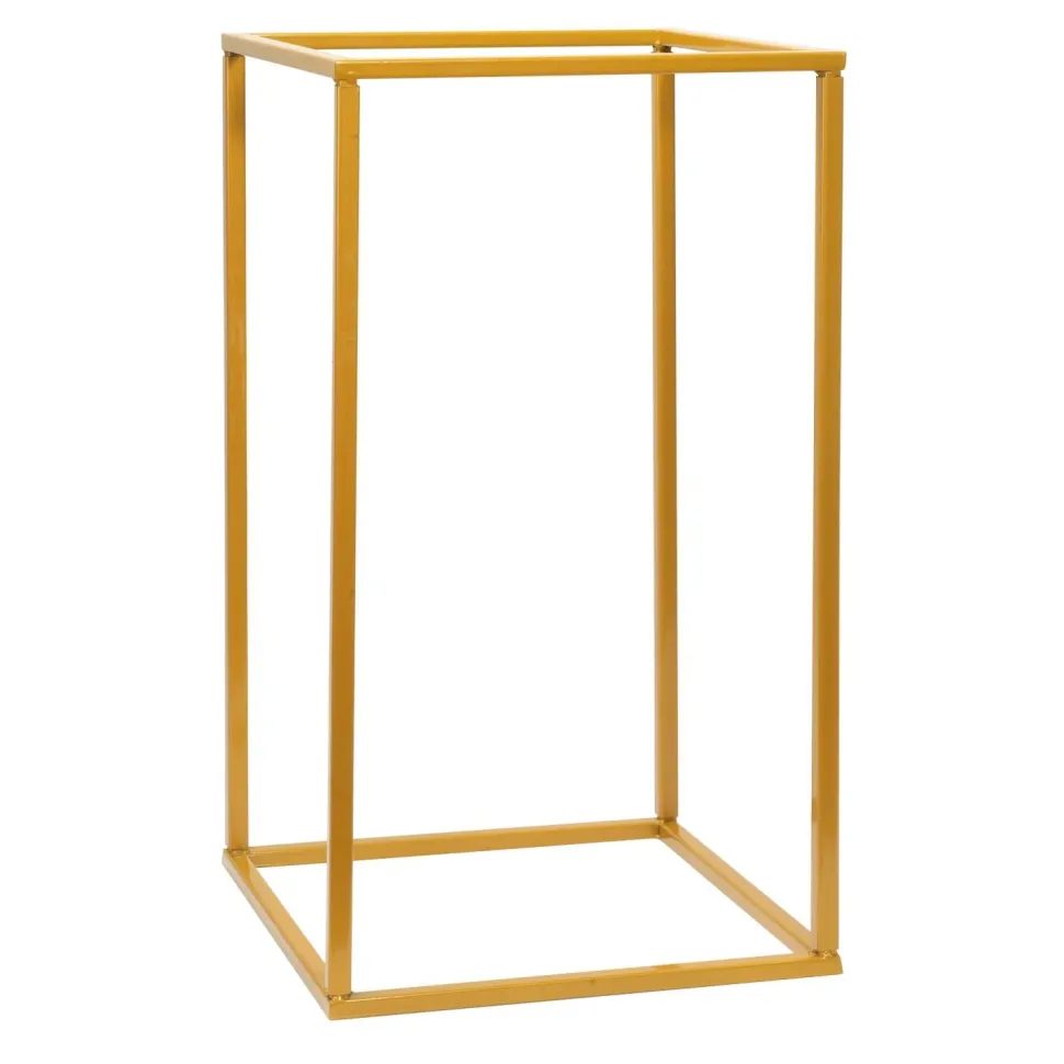Decostar™ Metal Floral Box Stand 12" - Gold
