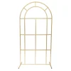 Decostar™ Metal French Window Arch Backdrop Stand 31" x 70" - Gold