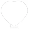 Decostar™ Metal Heart Frame Arch Backdrop Stand 83" x 78" - Silver