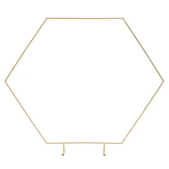 Decostar™ Metal Hexagon Arch 83" - Gold