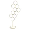 Decostar™ Metal Honeycomb Floor Display Stand 72" - Gold