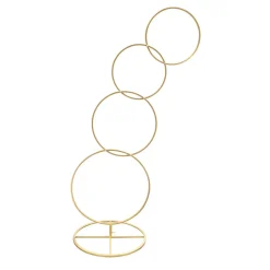 Decostar™ Metal Hoop Floor Display Stand 60" - Gold