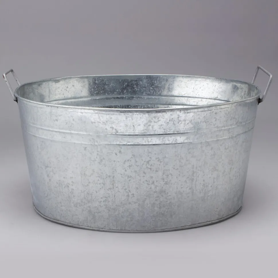 Decostar™ Metal Ice Bucket 6 gallon - Silver - 6 Pieces