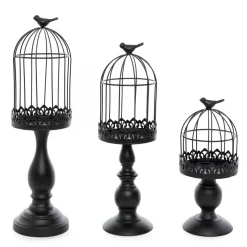 Decostar™ Metal Lantern Set 3pc/set - Black