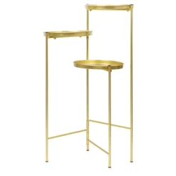 Decostar™ Metal 3 Layer Plant Stand 30" - Gold