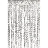 Decostar™ Metallic Curly Foil Fringe Curtain 96" - Silver