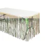 Decostar™ Metallic Foil Table Skirt 14ft - White Iridescent