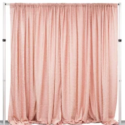 Decostar™ Metallic Spandex Curtain - 10ft Tall x 20ft Wide - Rose Gold