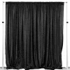 Decostar™ Metallic Spandex Curtain - 10ft Tall x 20ft Wide - Black