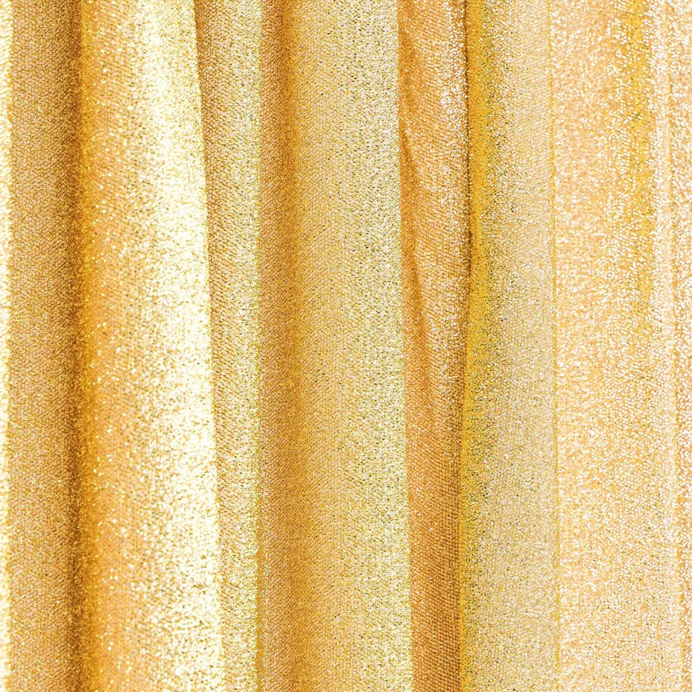 Decostar™ Metallic Spandex Curtain - 10ft Tall x 20ft Wide - Gold
