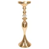 Decostar™ Metal Mermaid Floral Stand Riser with Crystal 22½" - Gold