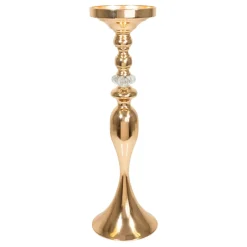 Decostar™ Metal Mermaid Floral Stand Riser with Crystal 22½" - Gold