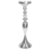 Decostar™ Metal Mermaid Floral Stand Riser with Crystal 22½" - Silver