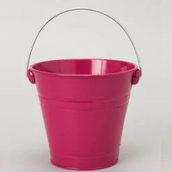 Decostar™ Metal Pail Bucket 5½ "- Fuchsia - 12 Pieces