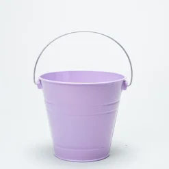 Decostar™ Metal Pail Bucket 5½ "- Lavender - 12 Pieces