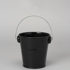 Decostar™ "Metal Pail Bucket 4¼"" - 24 Pieces - Black