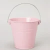 Decostar™ Metal Pail Bucket 5½ "- Pink - 12 Pieces