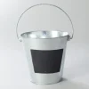 Decostar™ Metal Pail Bucket with Chalk Board 5¾" - 12 Pieces