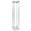 Decostar™ Metal Pillar Flower Stand 42" - Silver