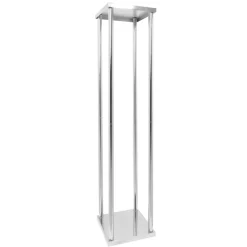 Decostar™ Metal Pillar Flower Stand 42" - Silver